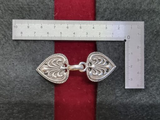 2-delt lukke-clips i Antik sølv - Image 5
